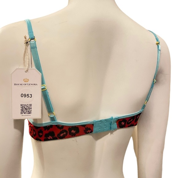 NWT FLIRTITUDE Push Up Bra with Cheetah Print, 32A - Picture 6 of 9